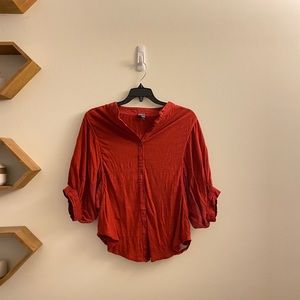 Free People Cotton Button Down